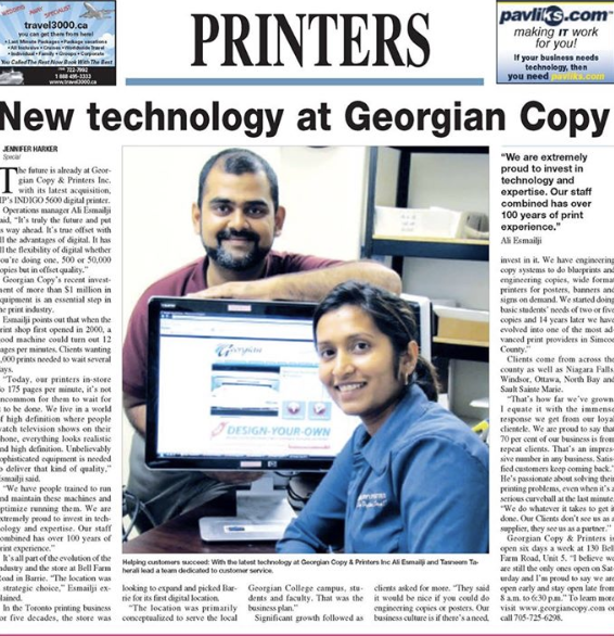 Georgian Copy & Printers Inc. Barrie